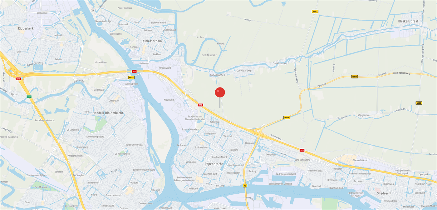 Oriëntatiekaart Truckshow Molenlanden — Veerweg Oud-Alblas